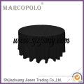 wedding table cloth/fancy banquet jacquard table cloth/cheap polyester used round table cloths black for wedding